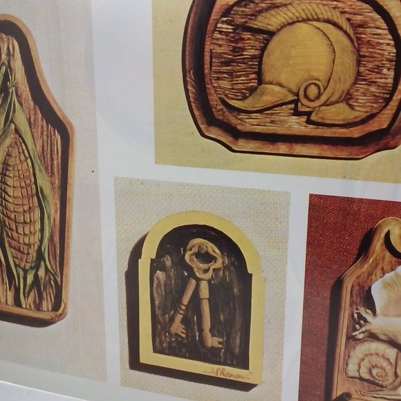 Pricilla Hauser Presents Woodcarving In Relief by Sharon B. Drewfs 1978 LOT#8 - Picture 4 of 5